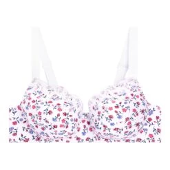 Soutien-gorge Emboîtant Avec Armatures Blanc Emily Coton